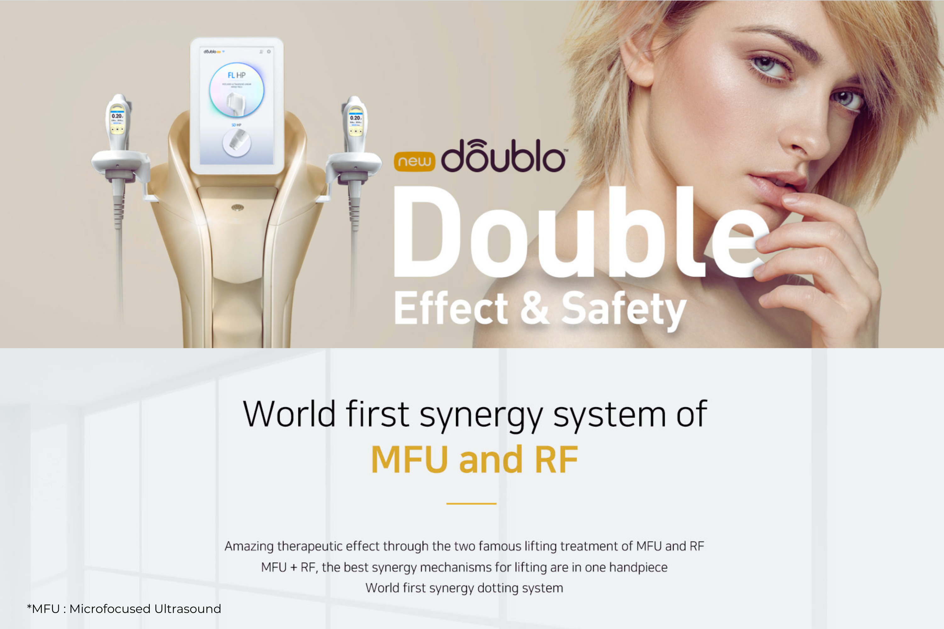 دستگاه هایفو دابلو پلاس + ار اف فرکشنال ( mfu&rf double)